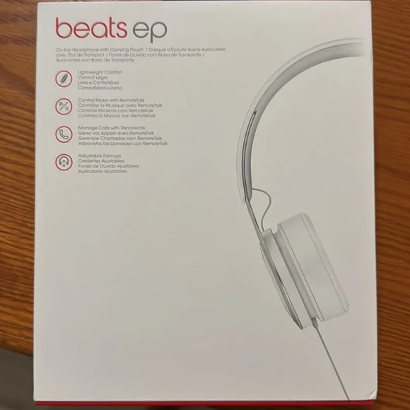 🆕Beats by Dre EP On-Ear Headphones - White - Picture 2 of 4